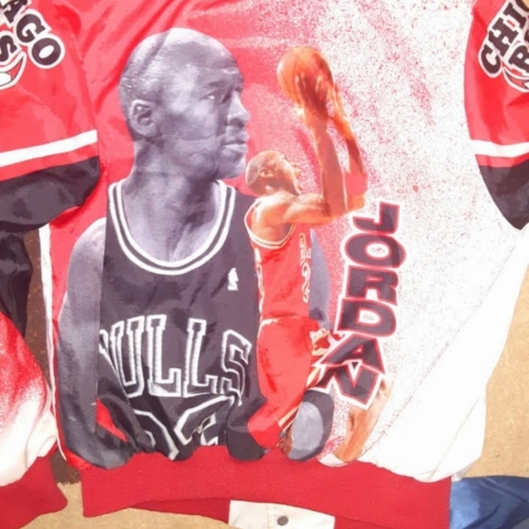 chalk line Jackets & Coats Rare Michael Jordan Chalk Line Satin